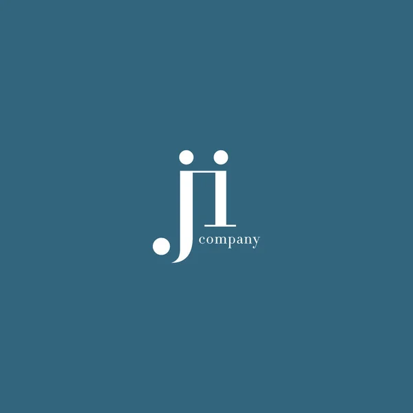 Logo lettera J & I — Vettoriale Stock
