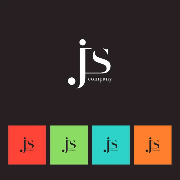 J & S Letter Logo — Stock Vector