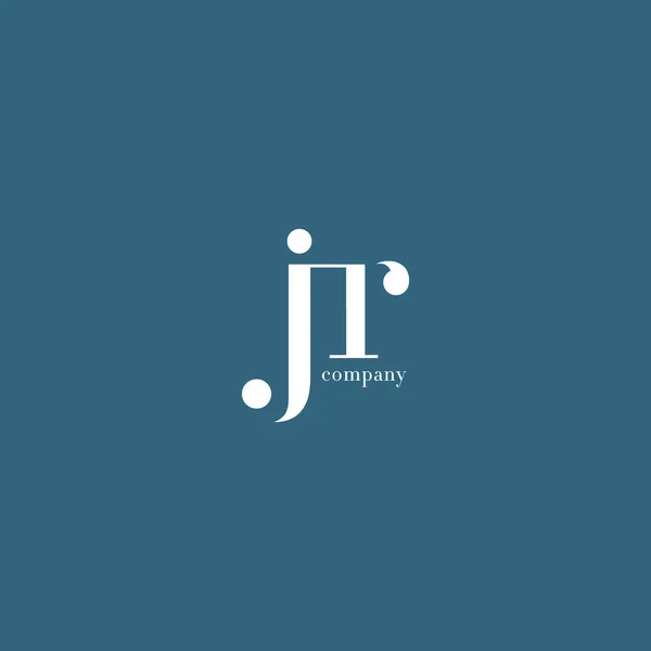 J & R brev logotyp — Stock vektor