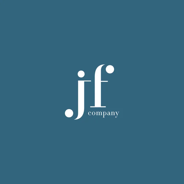 J & F Letter Logo — Stock Vector