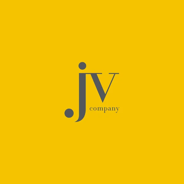 J ve V harfi Logo — Stok Vektör