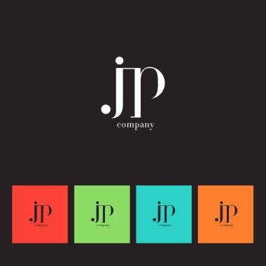 J & P Letter Logo   clipart