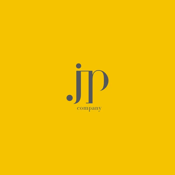 J & p Buchstabe Logo — Stockvektor