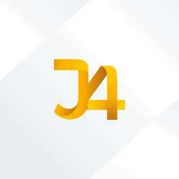 Lettre et numéro logo — Image vectorielle