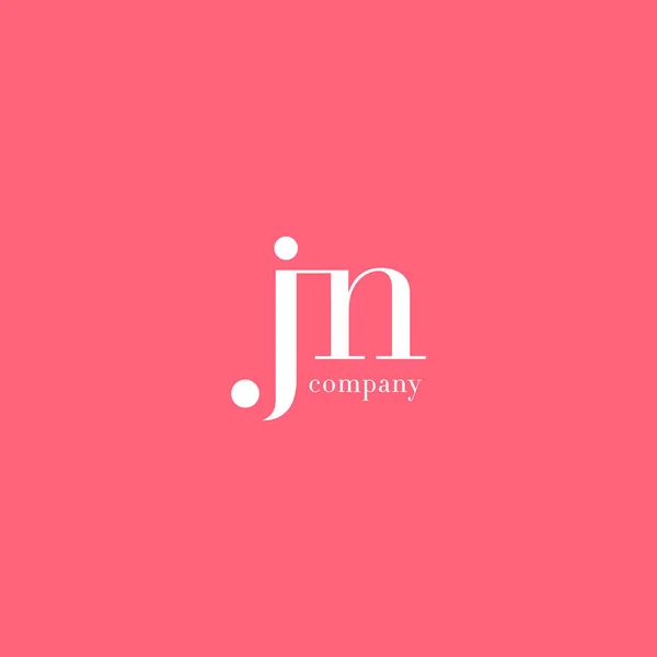 J & N Letter Logo — Stock Vector