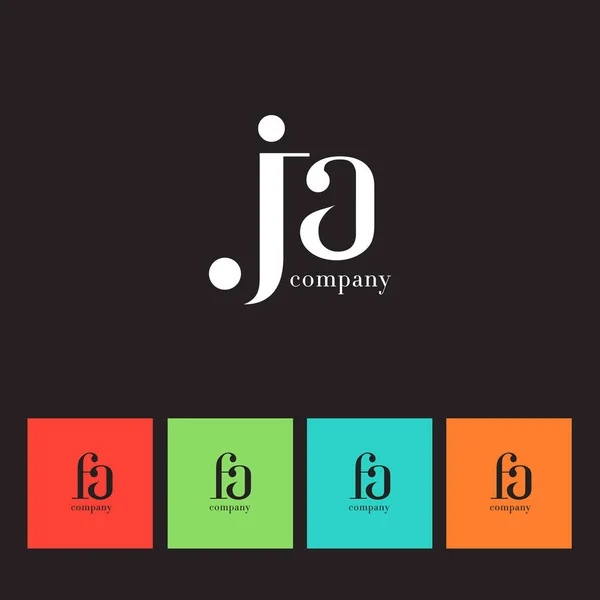 J & A Letter Logo — Stock Vector