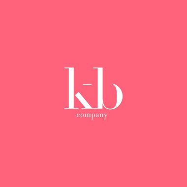K & B Letter Logo    clipart