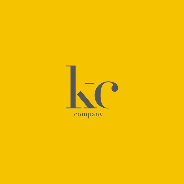 K ve C harfi Logo — Stok Vektör