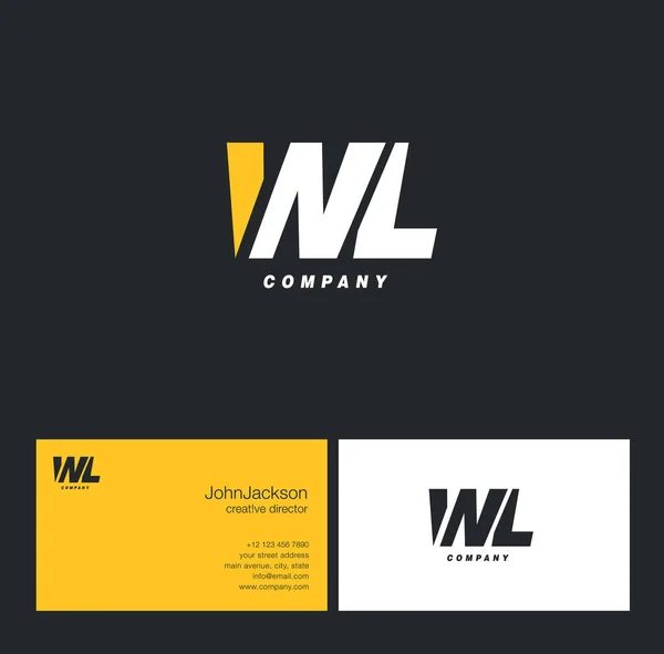 Logotipo de letra W & L — Archivo Imágenes Vectoriales