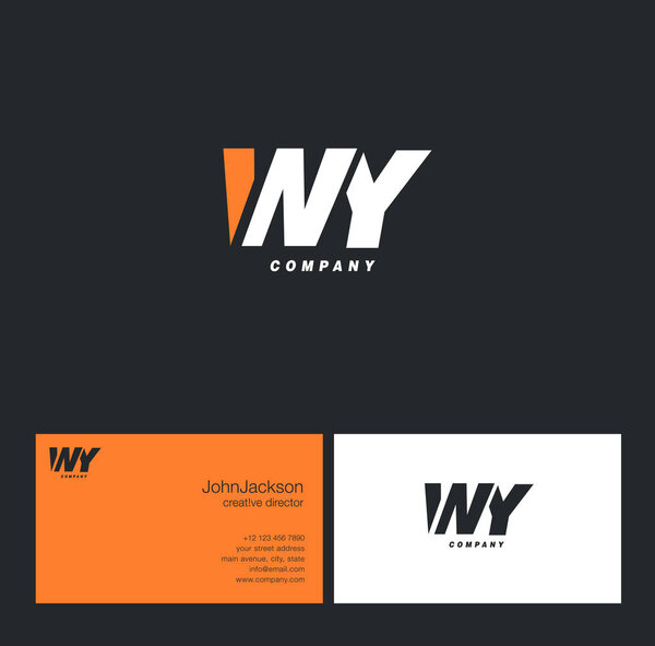 Логотип буквы W & Y
   