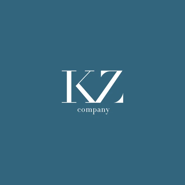K & Z brief Logo — Stockvector