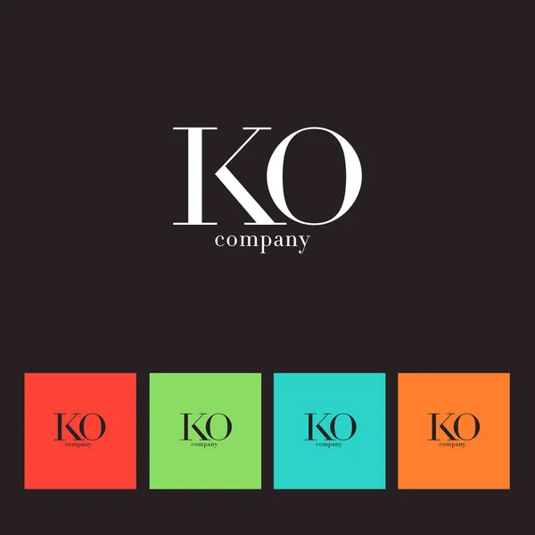 Logotipo de letra K & O — Archivo Imágenes Vectoriales