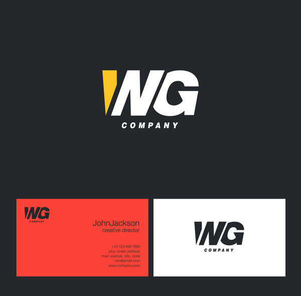 Логотип буквы W & G
   