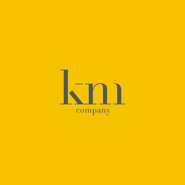K & M brief Logo — Stockvector