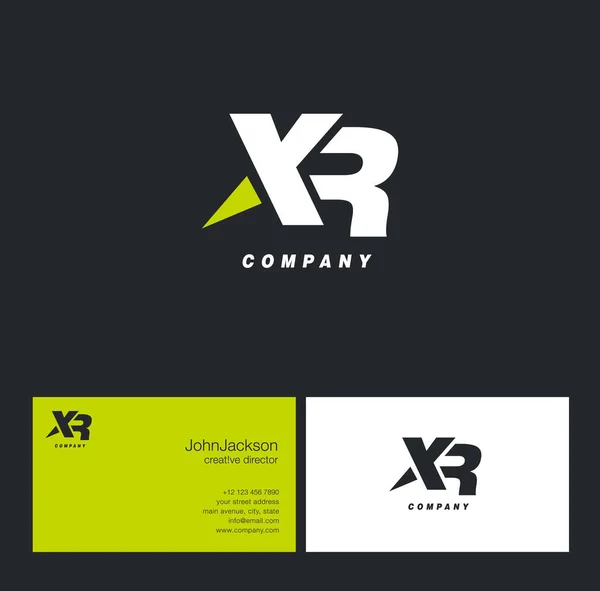 X & R list Logo — Wektor stockowy