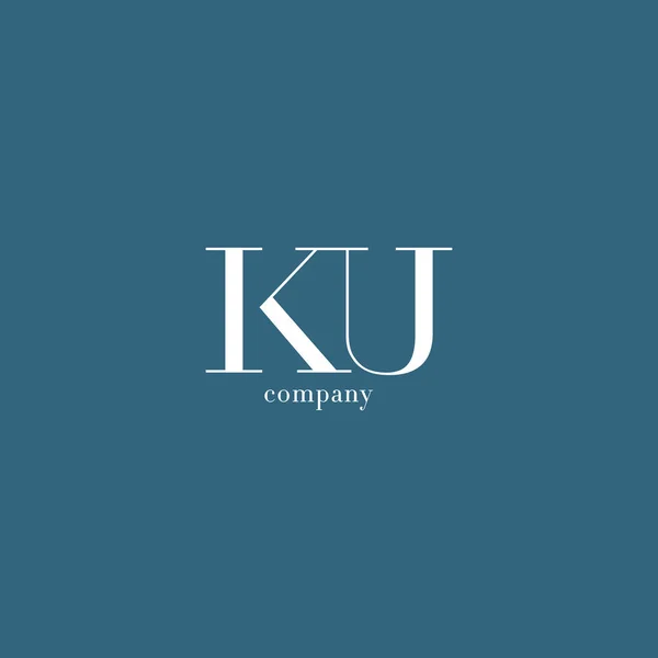K & λογότυπο γράμμα U — Διανυσματικό Αρχείο