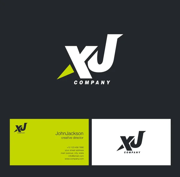 X ve J harfi Logo — Stok Vektör