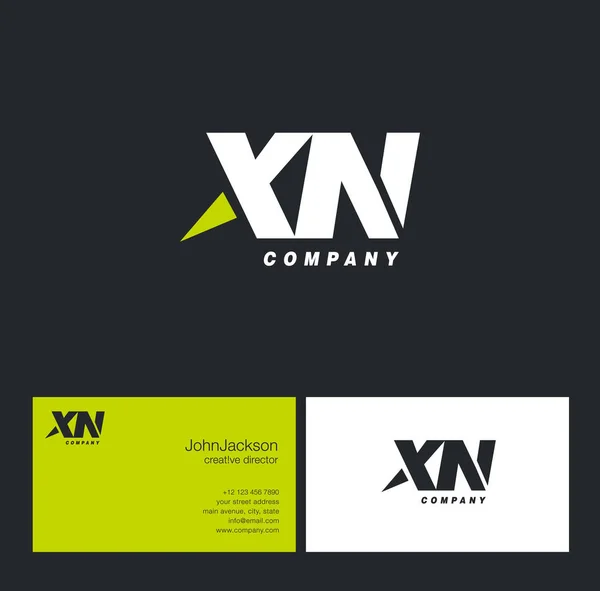 Logo de la lettre X & N — Image vectorielle
