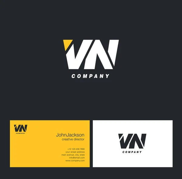 Logotipo de letra V & N — Archivo Imágenes Vectoriales