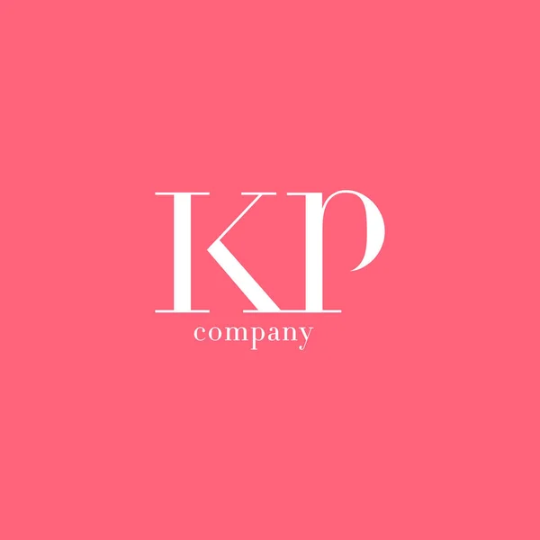 K ve P harfi Logo — Stok Vektör