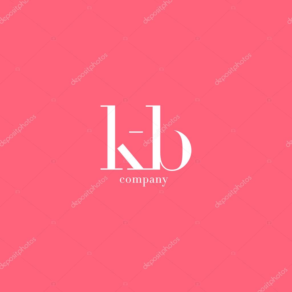 K & B Letter Logo,  Business Card Template Vector illustration