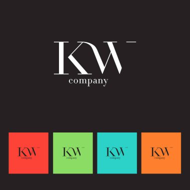 K ve W harf Logo   