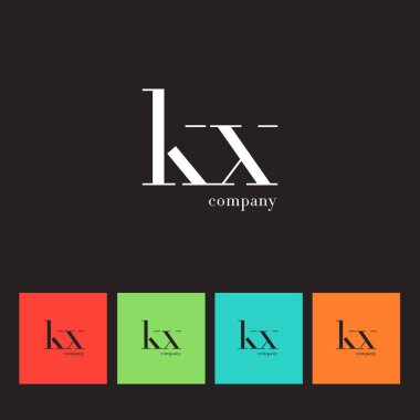 K ve X harfi Logo   