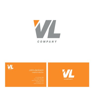 V ve L harfi Logo   