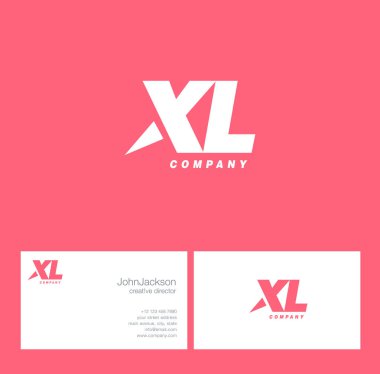 X ve L harfi Logo   