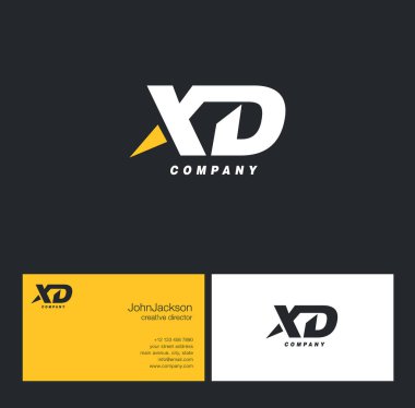 X ve D harfi Logo   