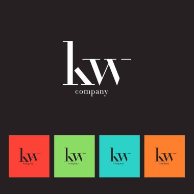 K ve W harf Logo   