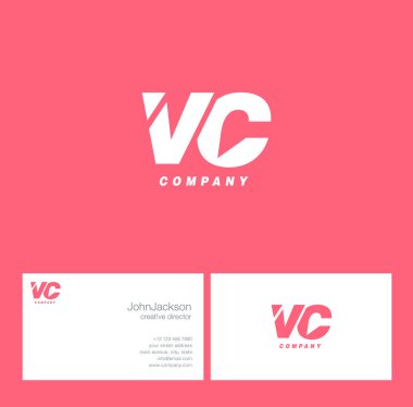 V ve C harfi Logo   