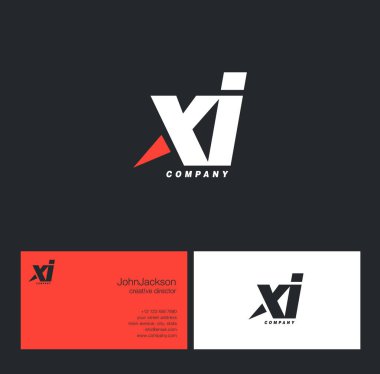X ve ben Logo mektup   