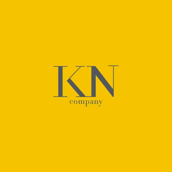 K & N brief Logo — Stockvector