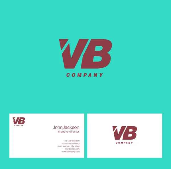 Logo de la lettre V & B — Image vectorielle