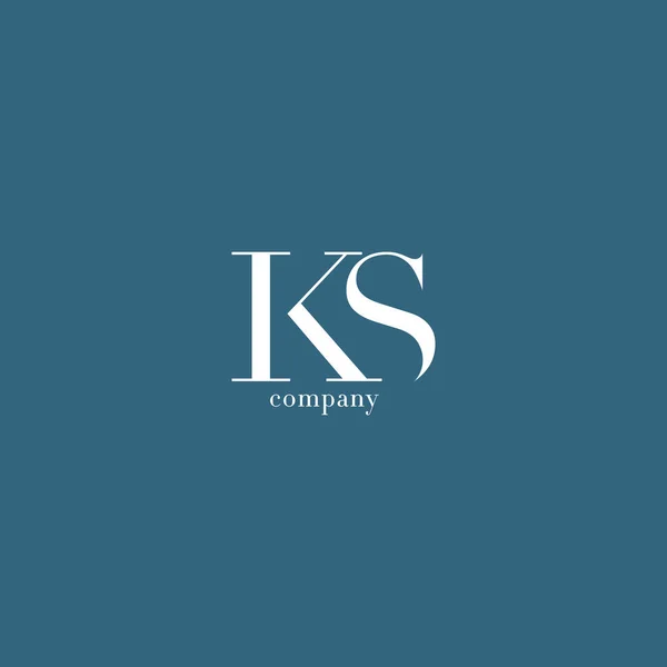 Logo lettera K & S — Vettoriale Stock