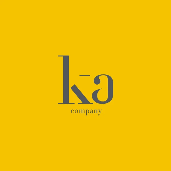 K & een brief-Logo — Stockvector