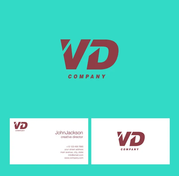 Logo de la lettre V & D — Image vectorielle