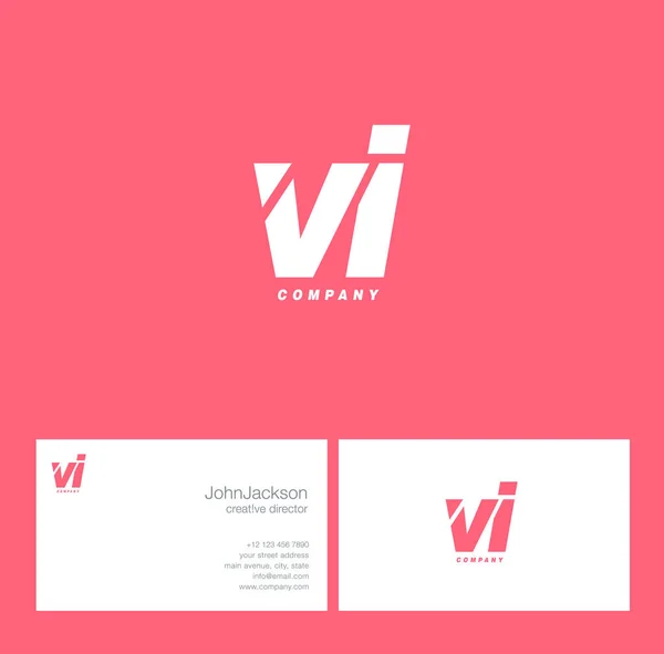 Logo lettre V & I — Image vectorielle