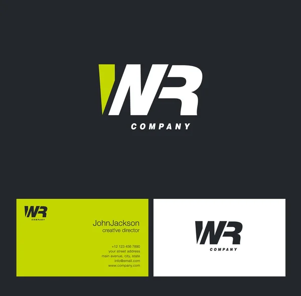 Логотип літери W & R — стоковий вектор