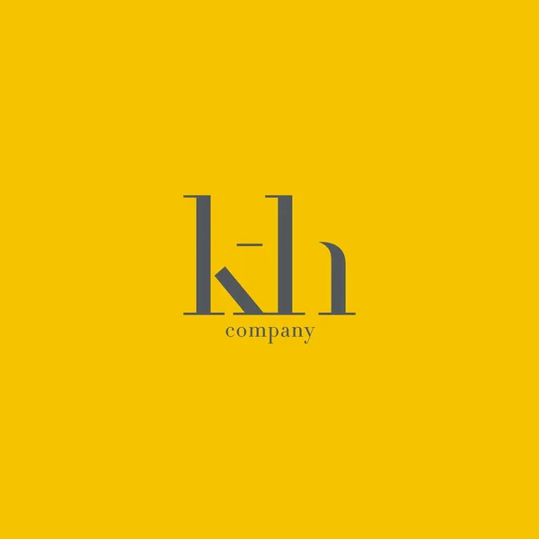 K & H brief Logo — Stockvector