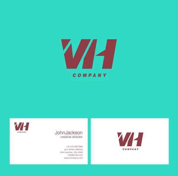 Logo lettre V & H — Image vectorielle