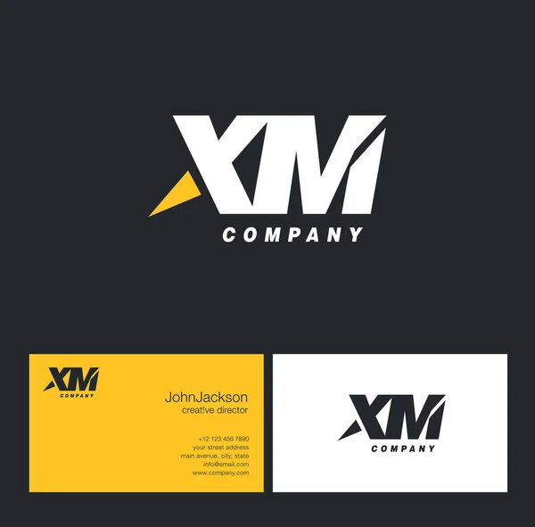 Logo de la lettre X & M — Image vectorielle