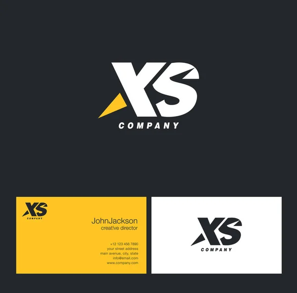 X & S brev-logotypen — Stock vektor