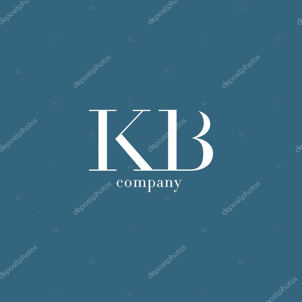 K & B Letter Logo,  Business Card Template Vector illustration