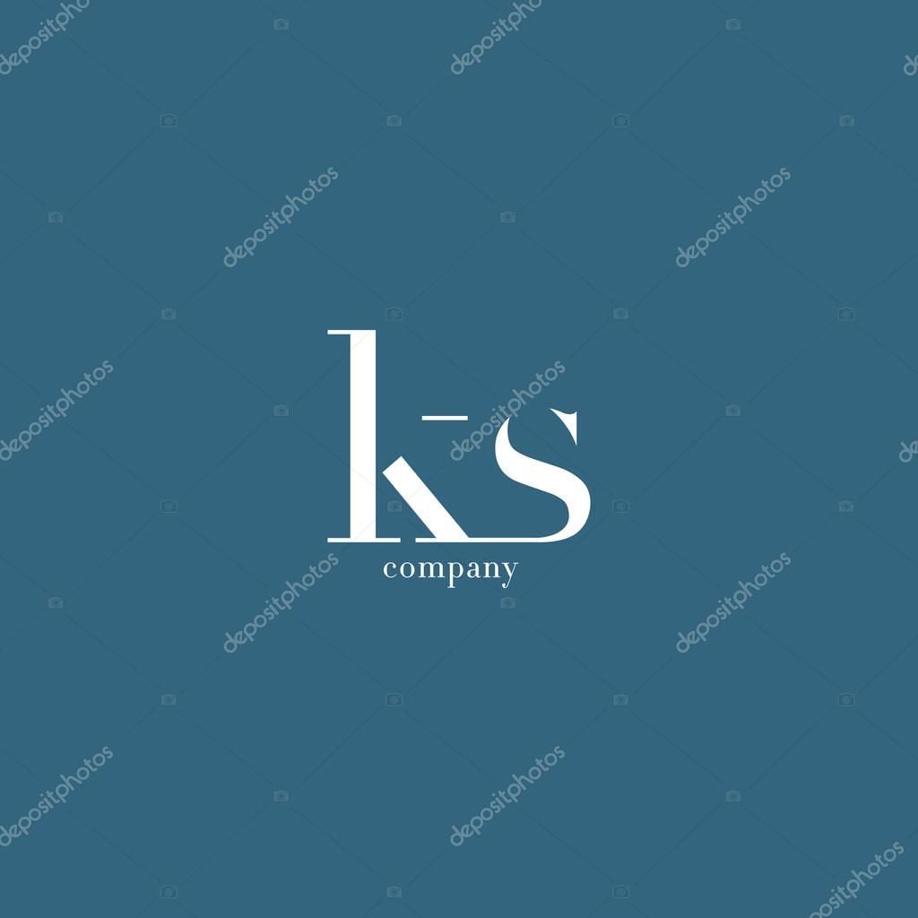 K & S Letter Logo,  Business Card Template Vector illustration