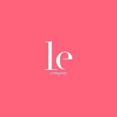 L ve E mektup Logo  