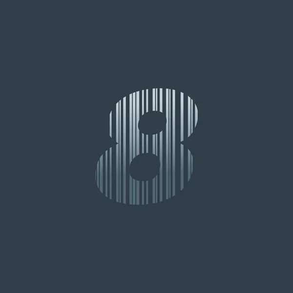 Barcode nummer logo — Stockvector