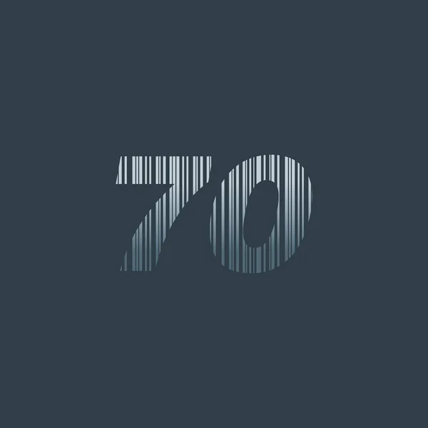 Αριθμός λογότυπο barcode — Διανυσματικό Αρχείο