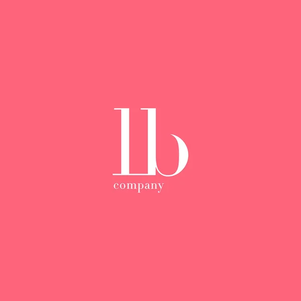 L & B brev logotyp — Stock vektor
